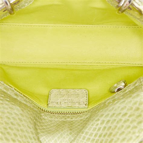 lady dior mini python green multi|Dior Lady Dior Shoulder bag 391803 .